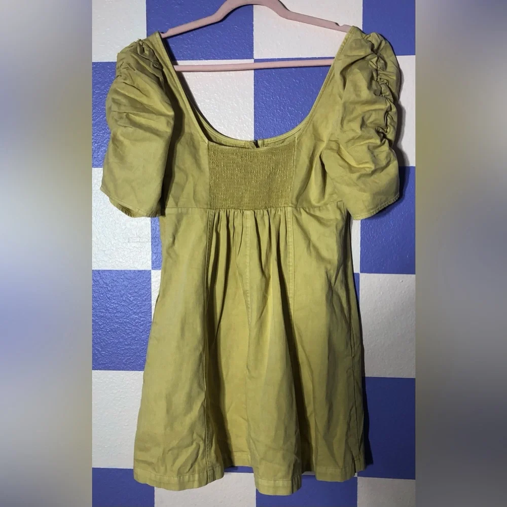 NWT Free People Cheyenne Denim Mini in Sand Dune - Size M - Picture 5 of 7